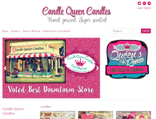 Tablet Screenshot of candlequeencandles.com